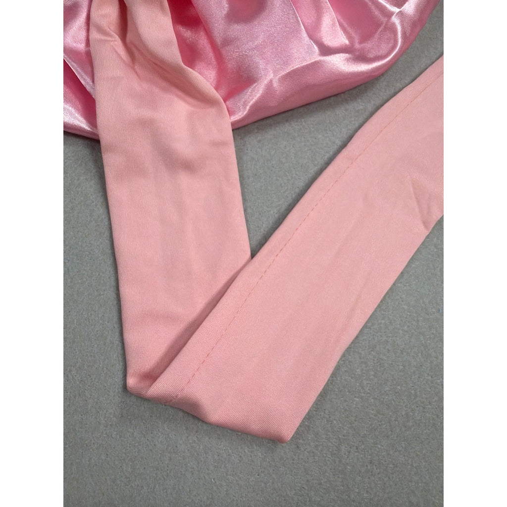 Satin Hair Bonnet with Tie Straps - Adjustable for Curly & Textured Hair