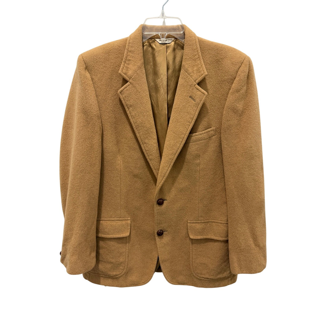 The Barrister Collection Vintage 100% Pure Camelhair Blazer Tan 38S