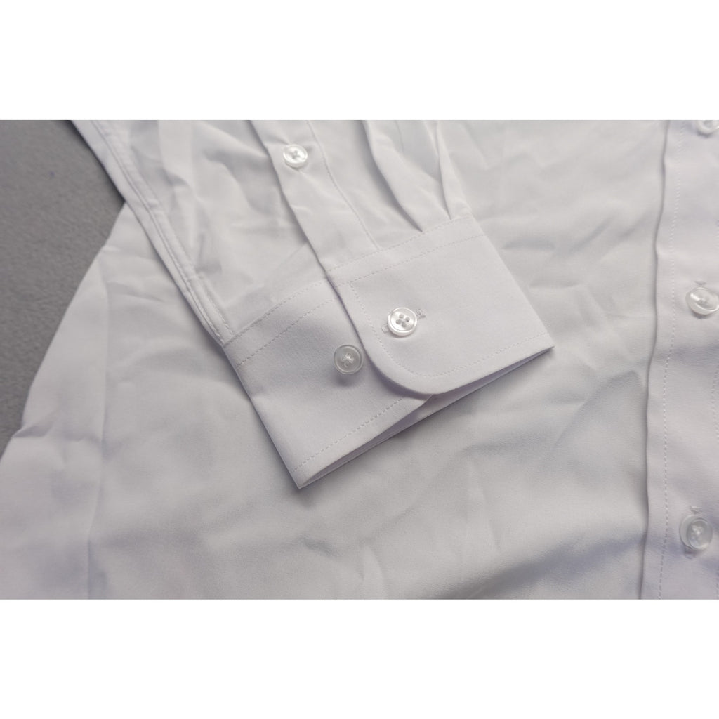 Men's White Long Sleeve Dress Shirt Button down Size Small