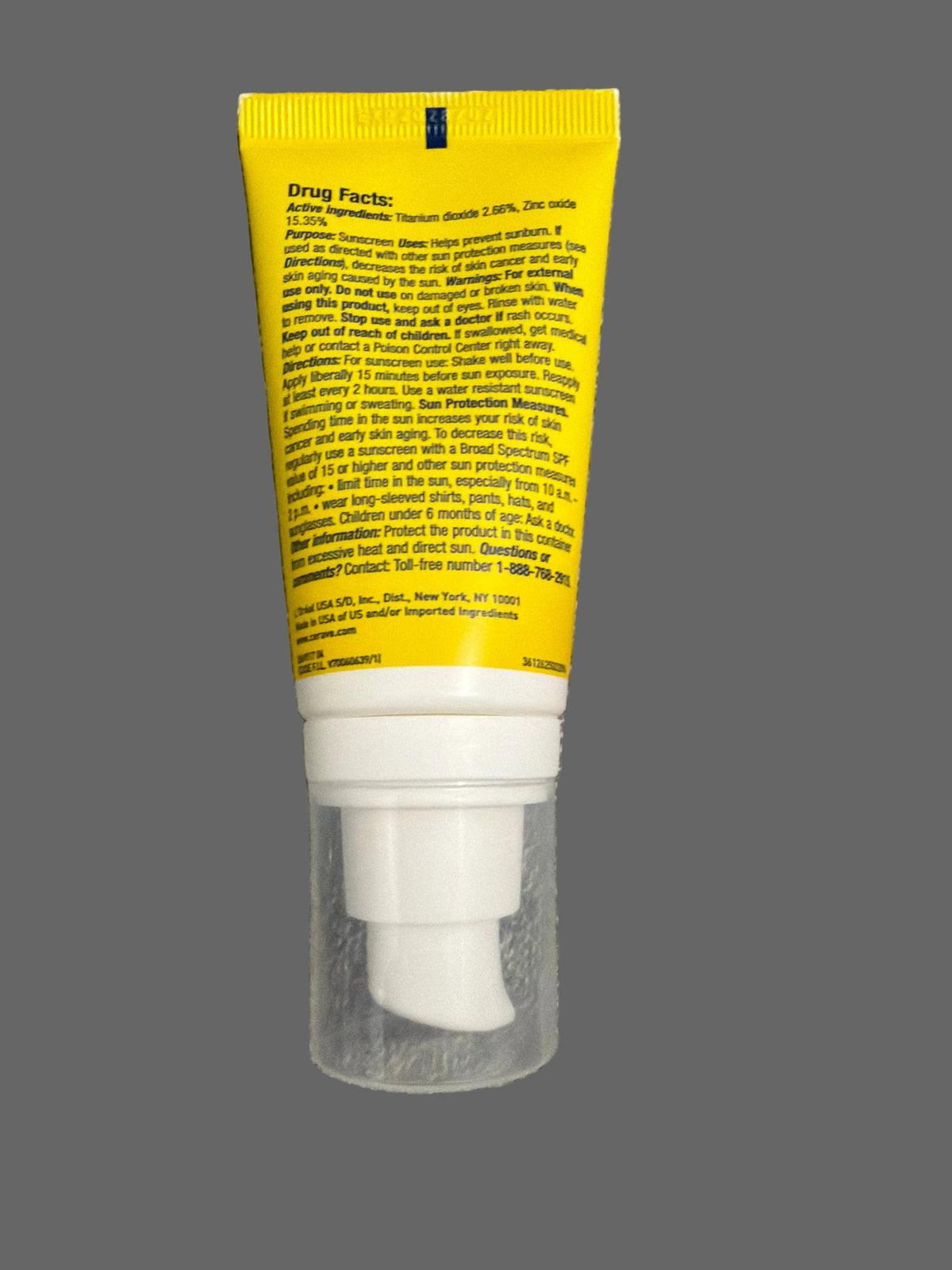 Cera Ve Invisible Mineral Sunscreen Face 50 SPF