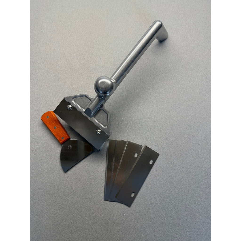 Heavy Duty Flat Top Griddle / Grill Scraper Set (New & Complete)