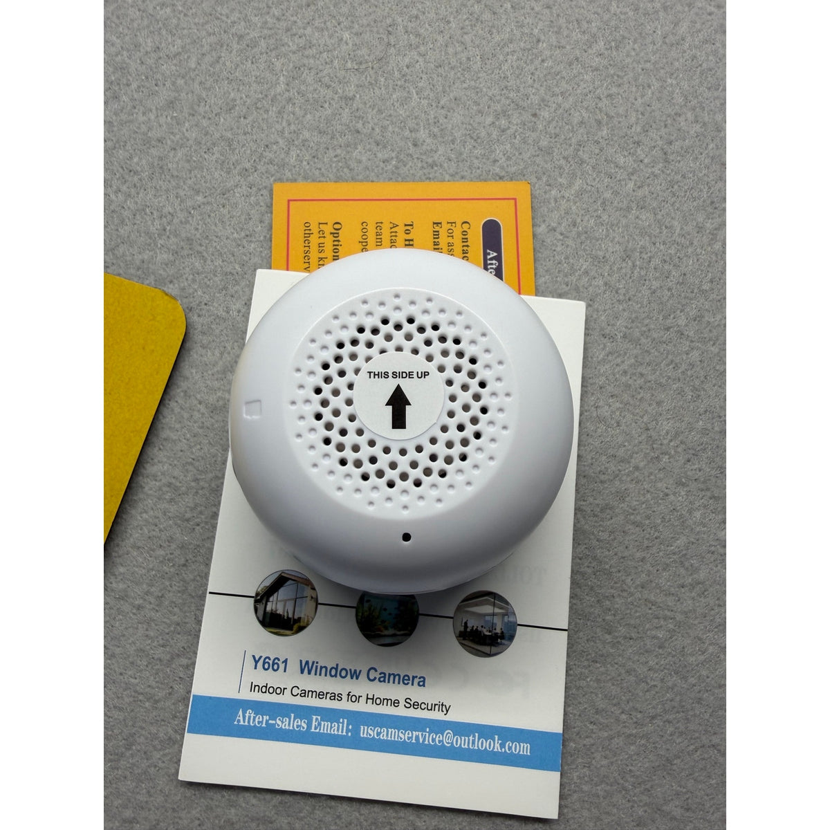 Y661 2K/3MP Indoor Window Security Camera – Peel & Stick Mount, Full Color Night Vision, 2.4G/5G WiFi