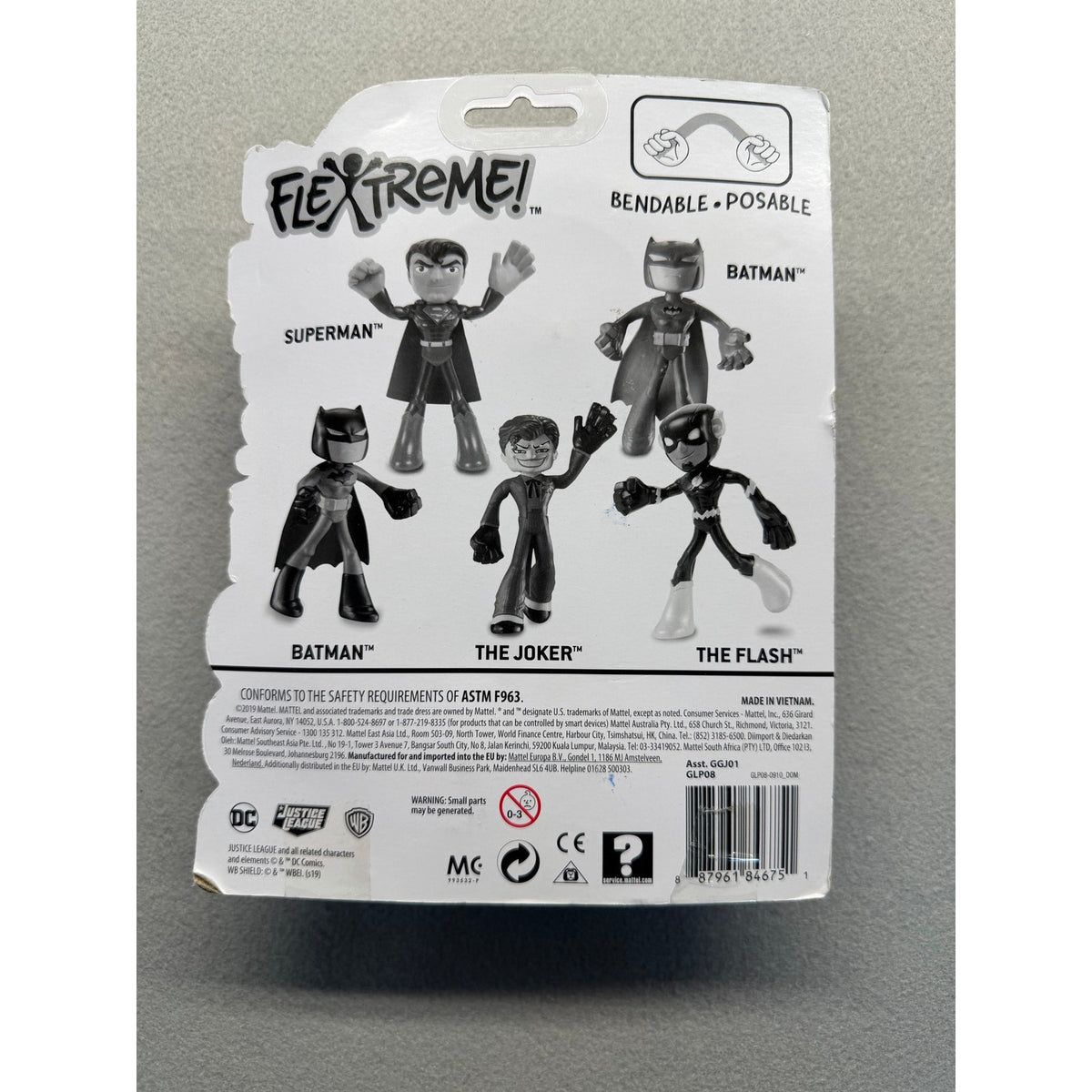 Mattel DC Justice League Flextreme The Joker 7" Bendable Action Figure NIB