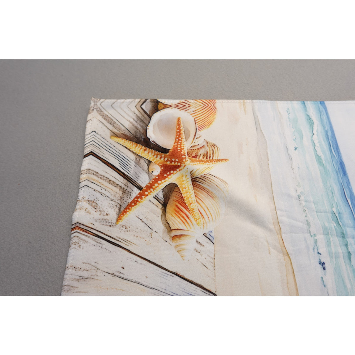 Kitchen Dish Towels Beach Starfish and Seashells