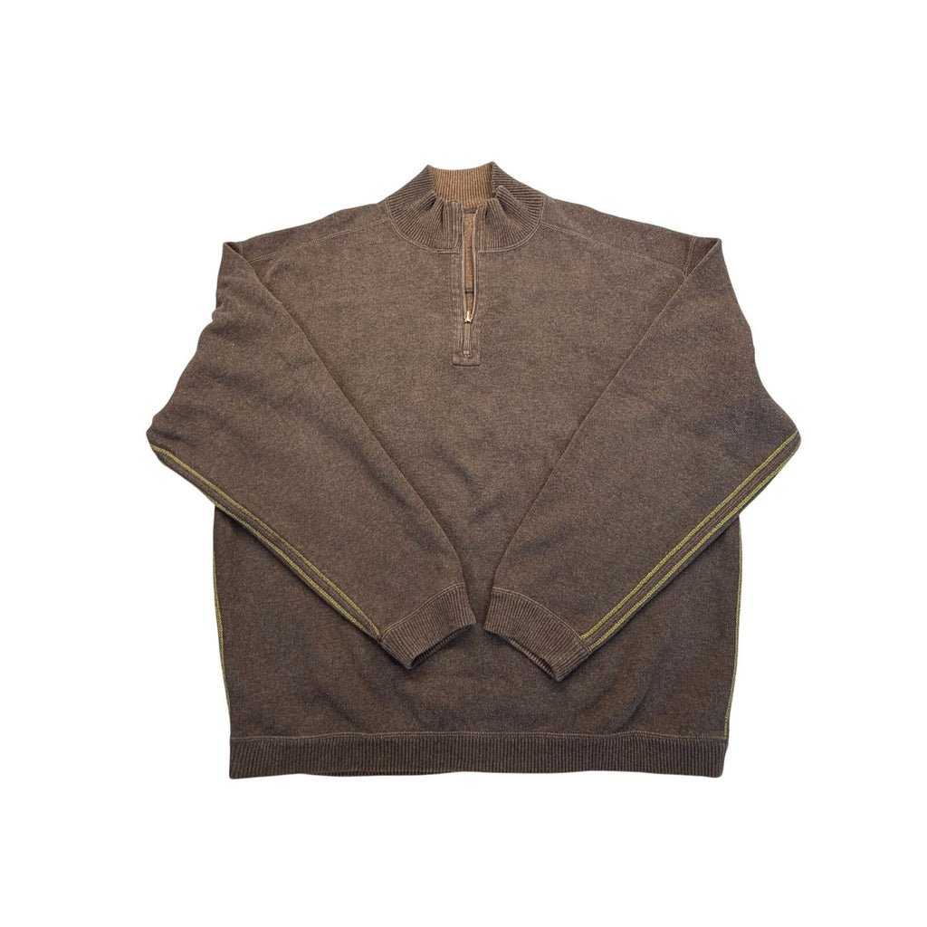 Tommy Bahama 1/4 Quarter Zip Mock Neck Pullover Sweater Men's L