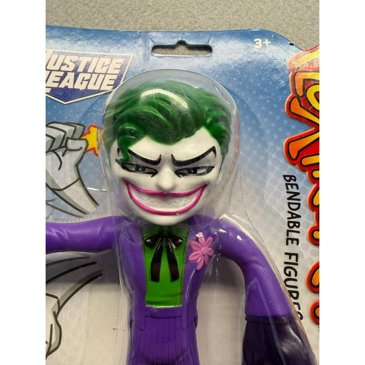 Mattel DC Justice League Flextreme The Joker 7" Bendable Action Figure NIB