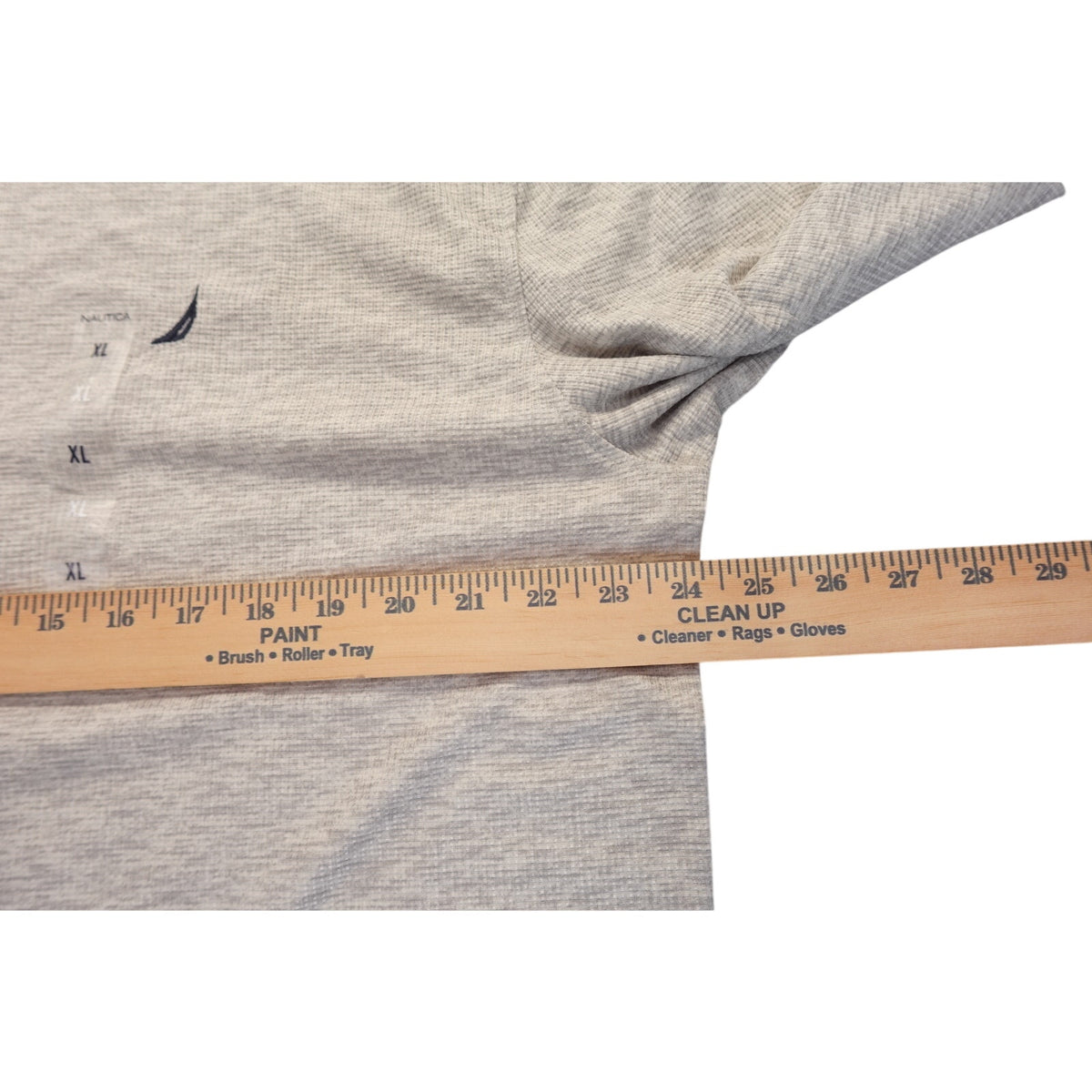 NWT Nautica Sleepwear Mens XL Oatmeal Heather Long Sleeve Crewneck Sleep Shirt
