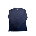 Lands' End Super-T Men's Long Sleeve Shirt Navy Blue Size Large