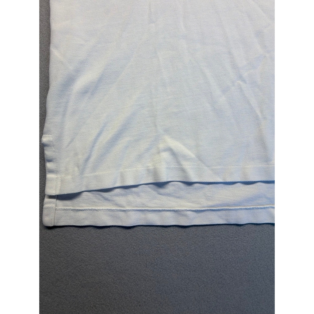 Polo Golf Ralph Lauren White 100% Cotton L White Polo Shirt Navy Logo