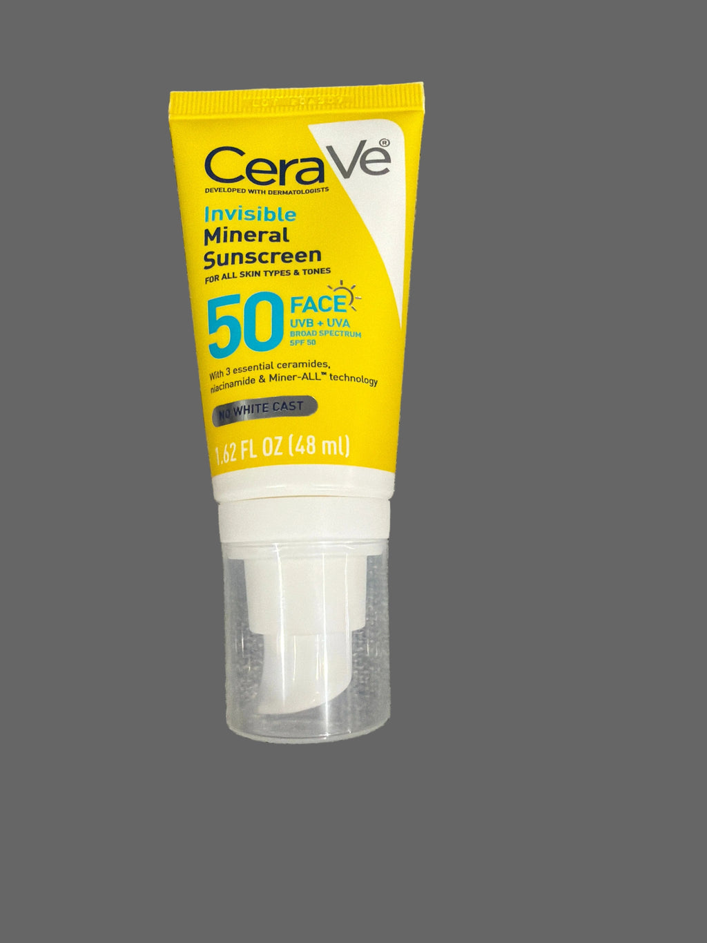 Cera Ve Invisible Mineral Sunscreen Face 50 SPF