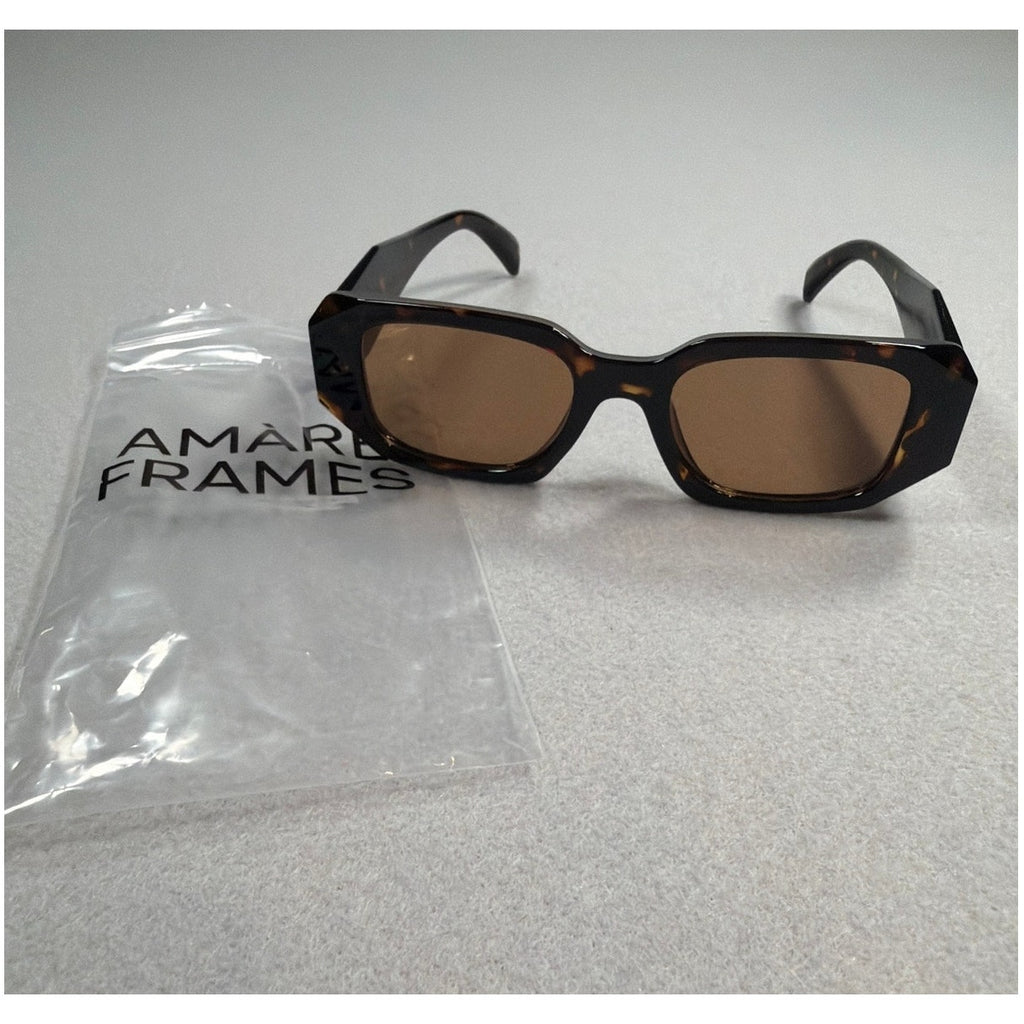 Amàre Frames Pra Flame Tortoiseshell Geometric Sunglasses