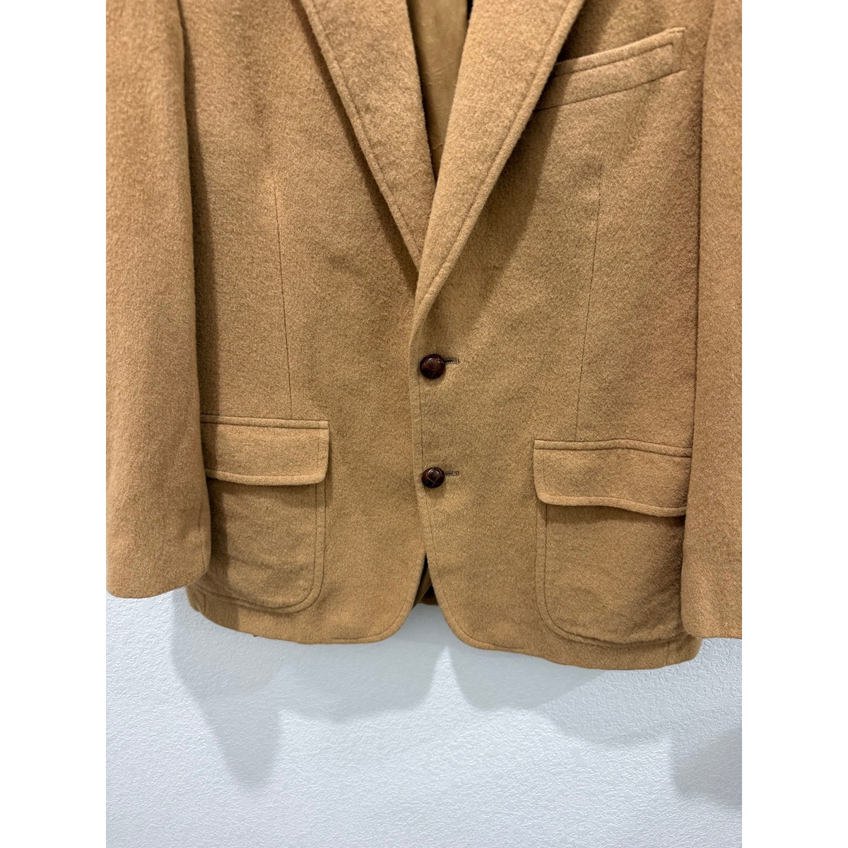 The Barrister Collection Vintage 100% Pure Camelhair Blazer Tan 38S