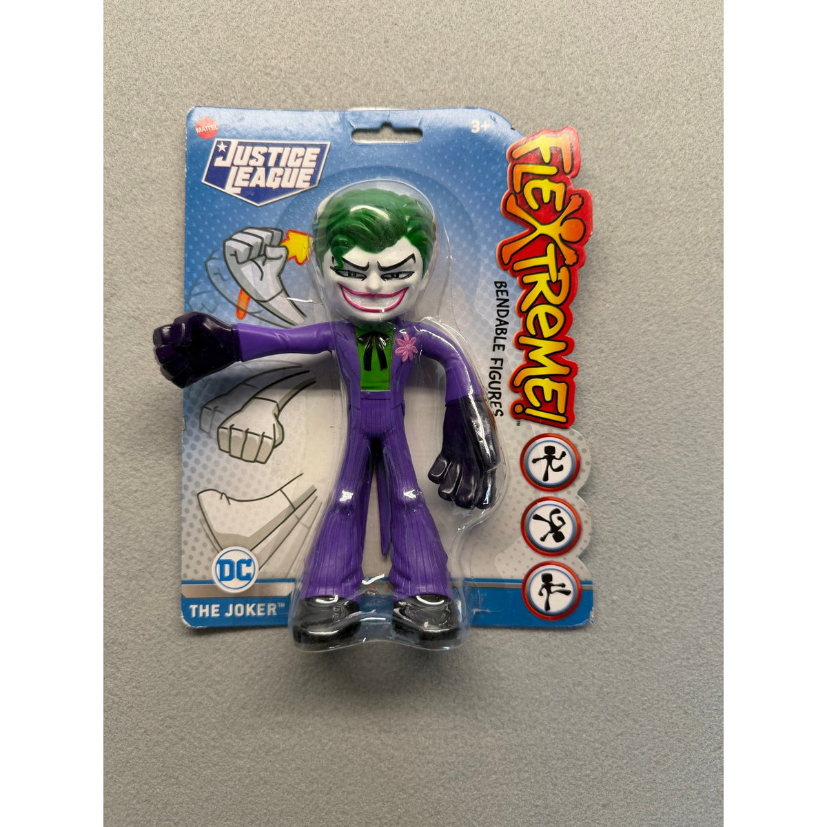 Mattel DC Justice League Flextreme The Joker 7" Bendable Action Figure NIB