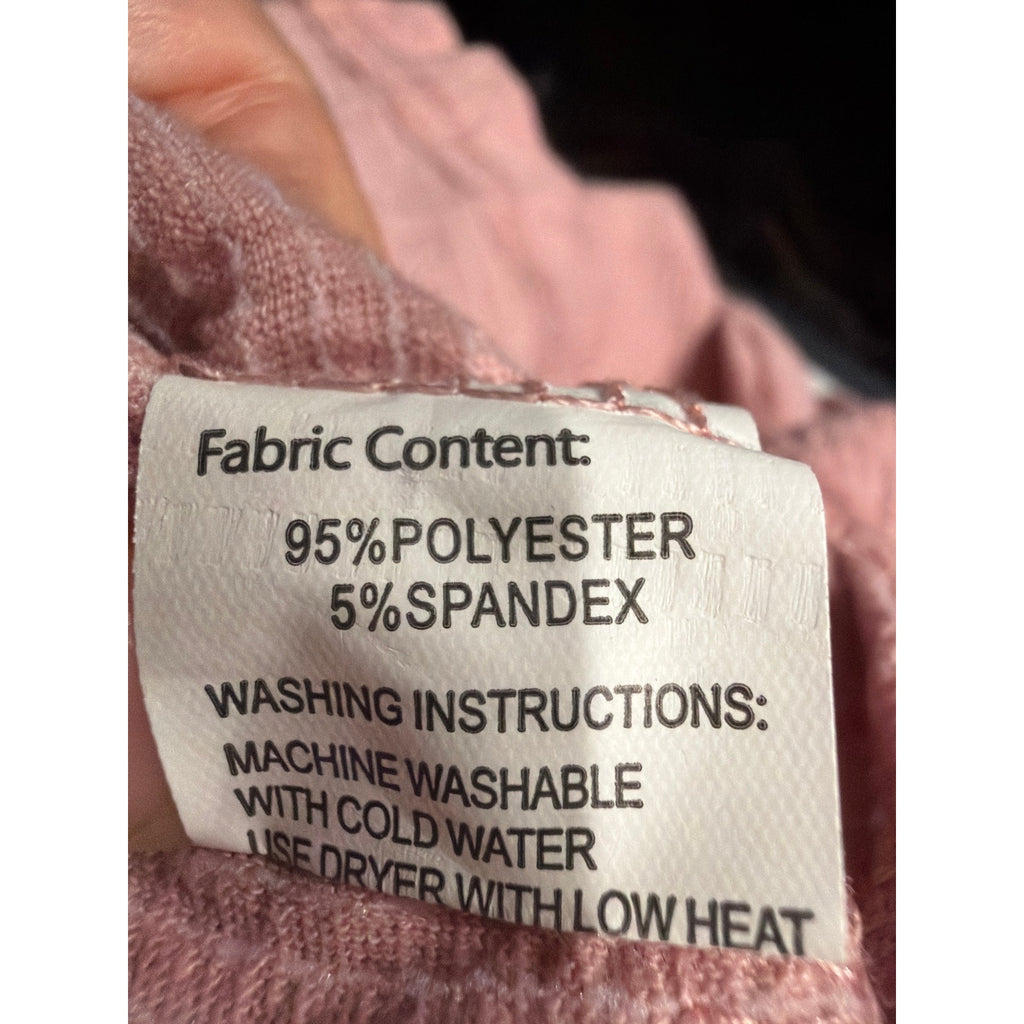 Dusty Rose Textured Knit V-Neck Henley Romper with Pockets - Extra Large XL
