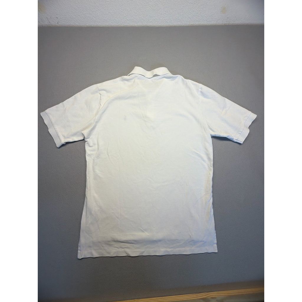 Polo Golf Ralph Lauren White 100% Cotton L White Polo Shirt Navy Logo