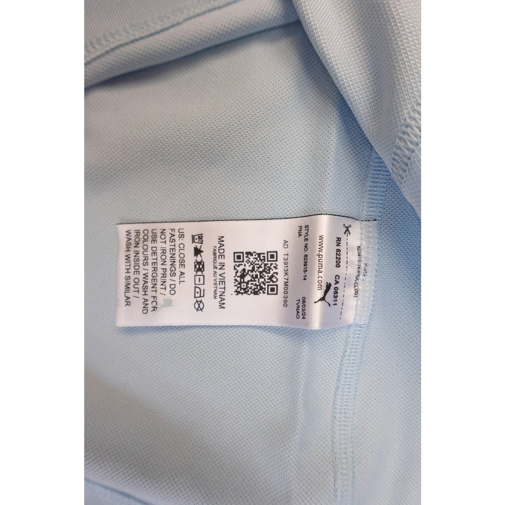 Puma Golf Women's Sleveless Polo Top Light Blue XXL NWT
