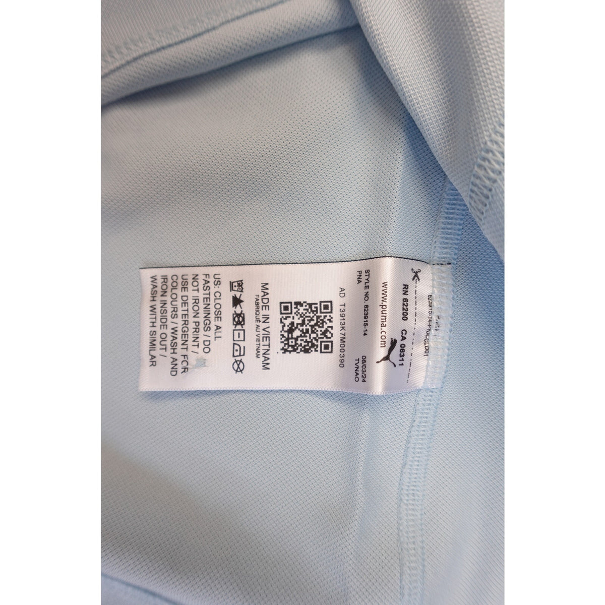 Puma Golf Women's Sleveless Polo Top Light Blue XXL NWT