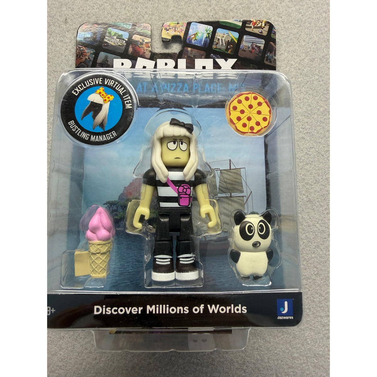 Roblox Jazwares 'Work at a Pizza Place: Mia' Figure Pack + Virtual Code
