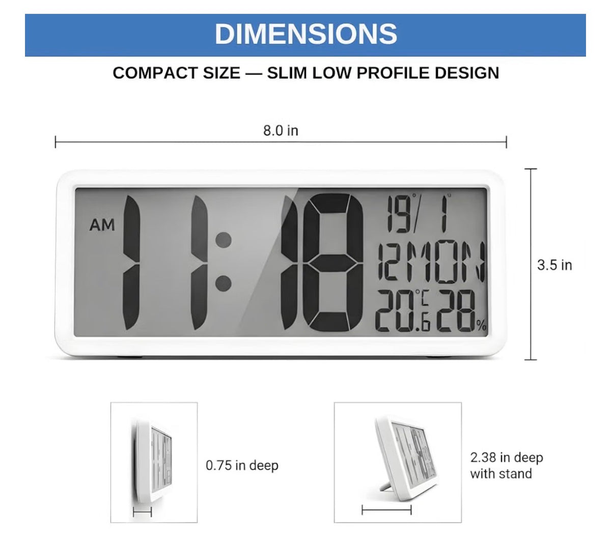 Wall Digital All-in-one Clock