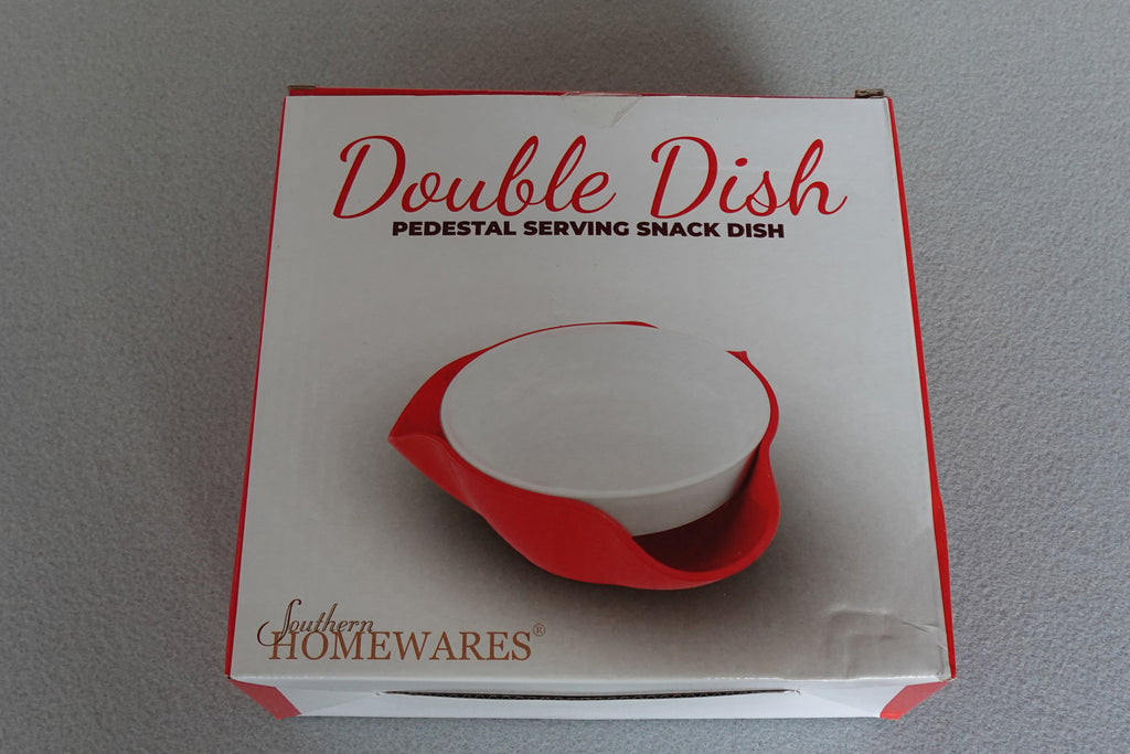 Southern Homewares Double Dish Pedestal Serving Snack Dish