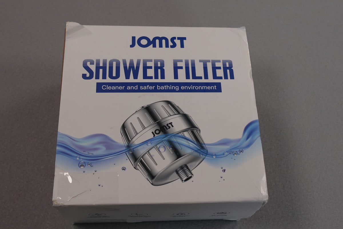 JOMST SA-001 25-Stage Shower Filter with 3 Replaceable Cartridges, Chrome