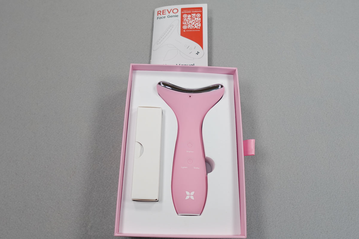 REVO Genie Face & Neck Massager LED Beauty Light Modes
