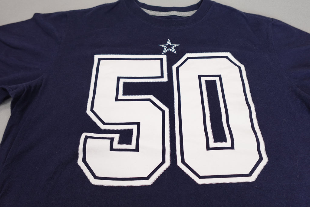 Nike Cowboys Sean Lee #50 Player Name & Number Graphic TShirt Navy Blue YOUTH XL