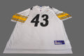 Reebok NFL Pittsburgh Steelers Troy Polamalu #43 On-Field White Jersey Size 2XL