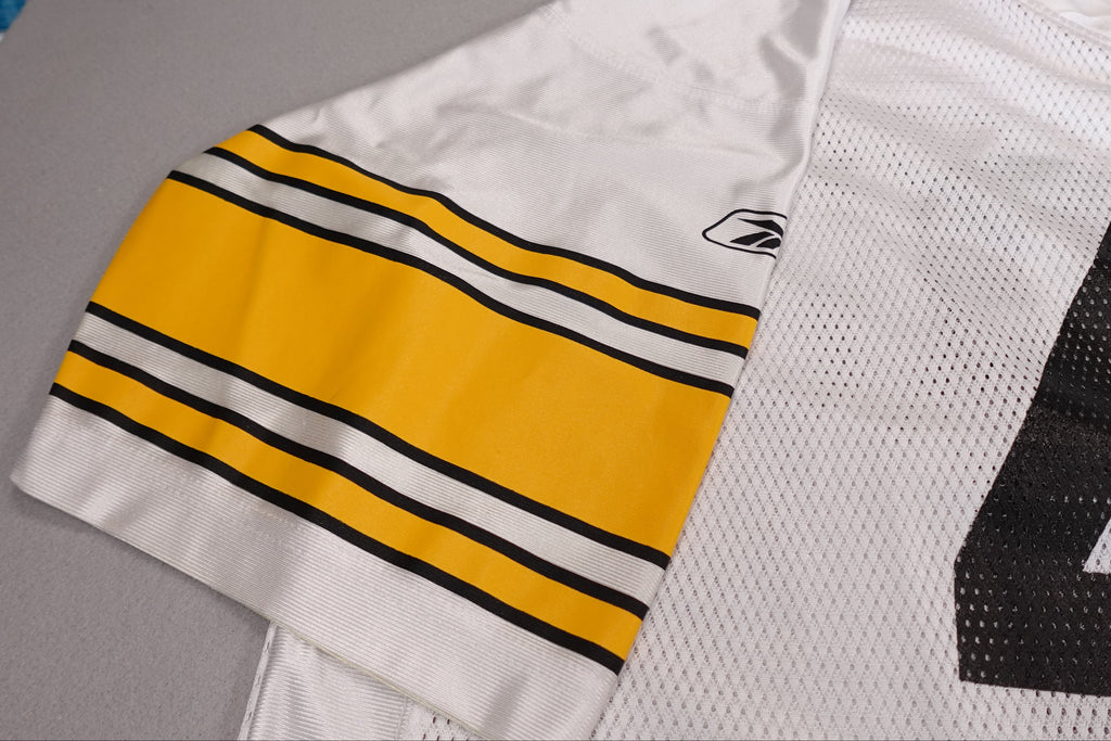 Reebok NFL Pittsburgh Steelers Troy Polamalu #43 On-Field White Jersey Size 2XL
