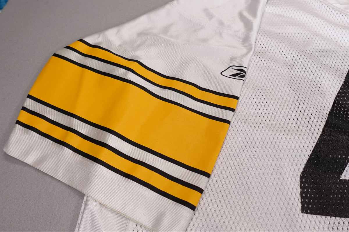 Reebok NFL Pittsburgh Steelers Troy Polamalu #43 On-Field White Jersey Size 2XL