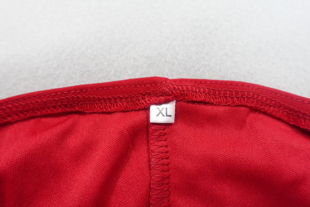 Red Ruched Midi Wide Strap Dress Size XL