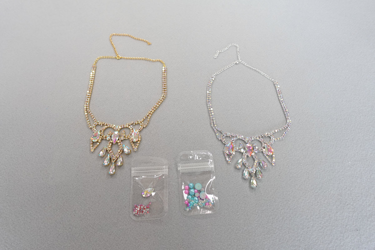 Iridescent Pageant Costume Jewelry lot