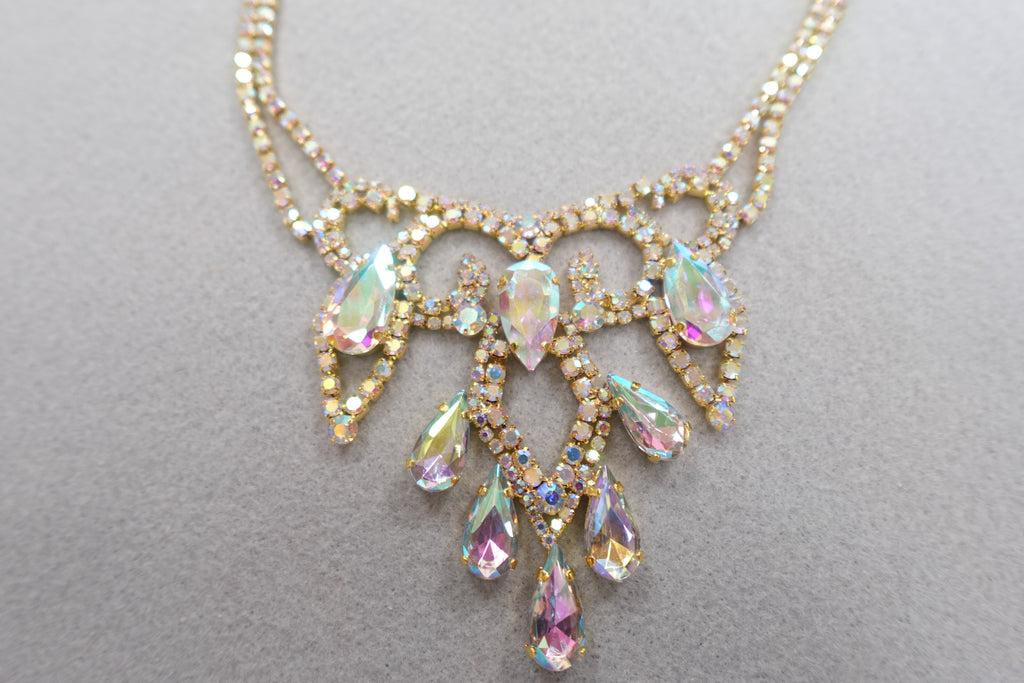 Iridescent Pageant Costume Jewelry lot