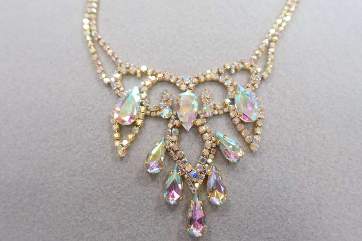 Iridescent Pageant Costume Jewelry lot