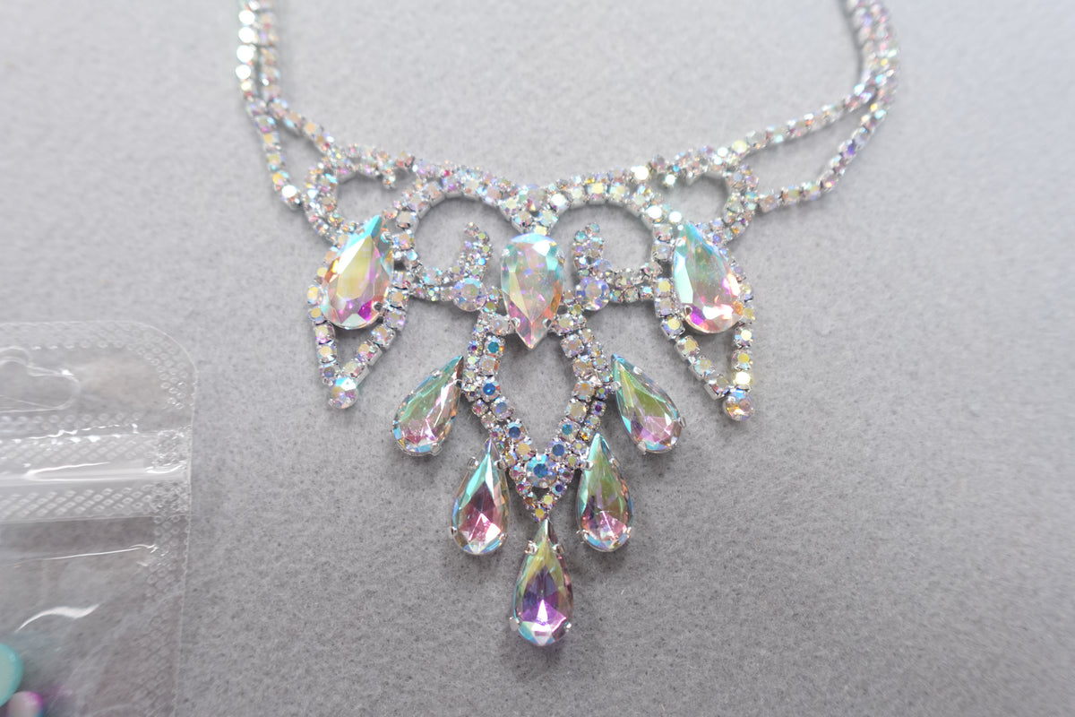 Iridescent Pageant Costume Jewelry lot