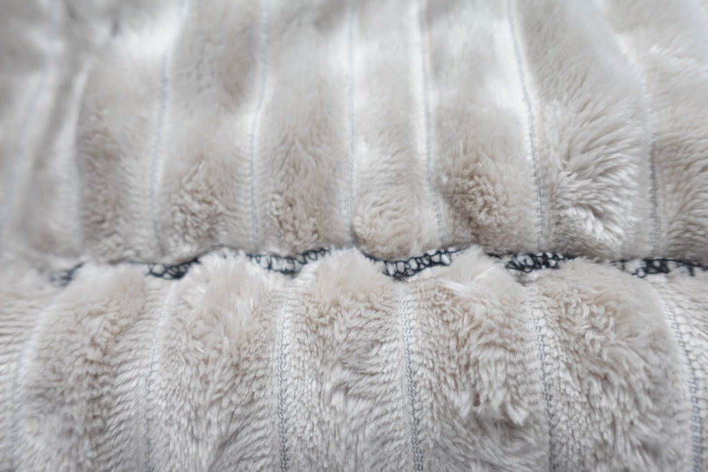 Quilted Plush Bathmat with Non Slip Backing Taupe/Beige