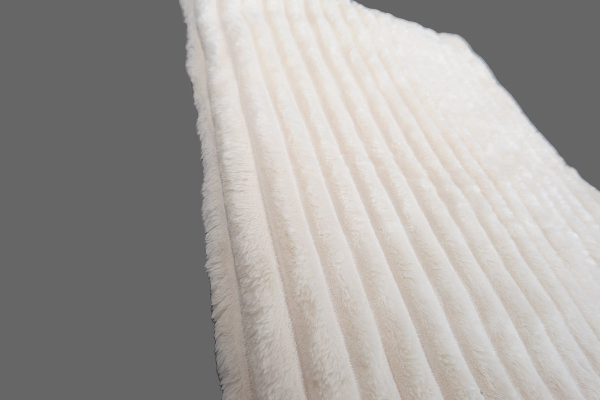 Ultra Cozy Fluffy Cream Color Blanket Size Full/Queen