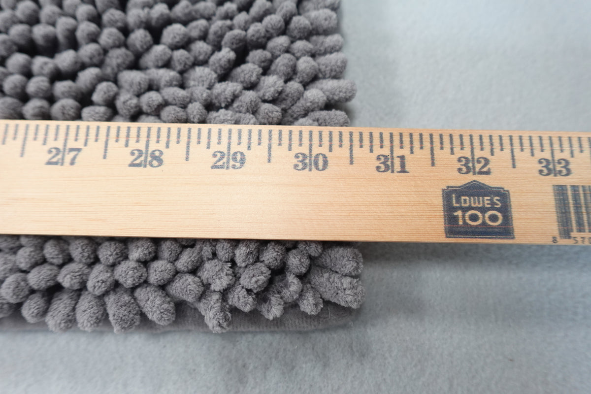 Muddy Mat 19" x 30" Gray Indoor Microfiber Quick Dry