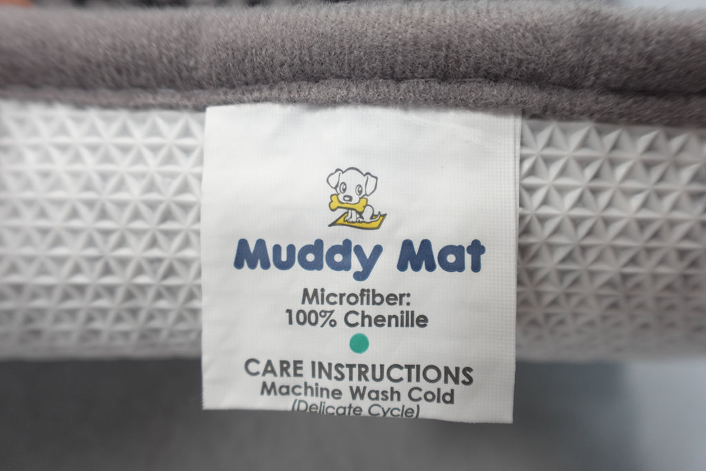 Muddy Mat 19" x 30" Gray Indoor Microfiber Quick Dry