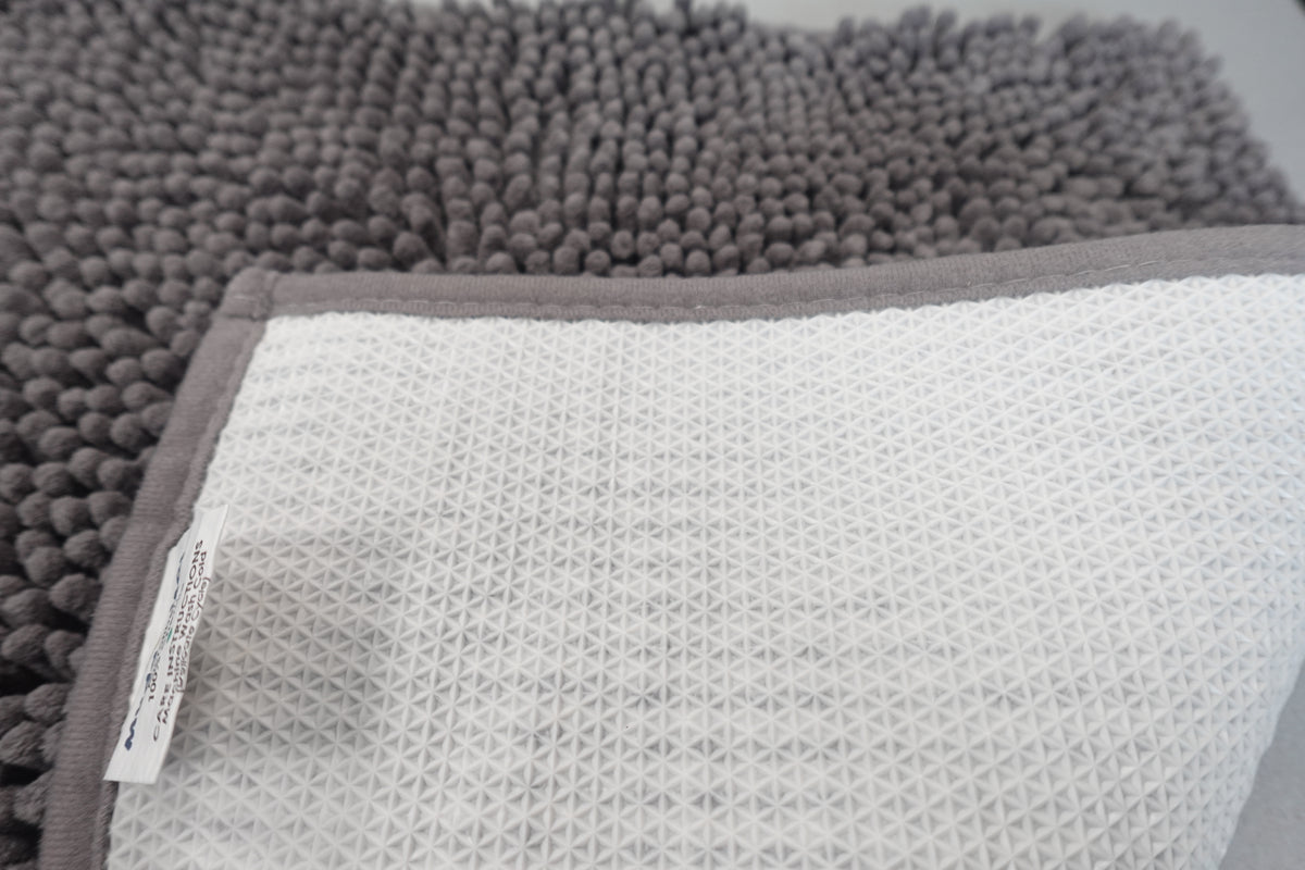 Muddy Mat 19" x 30" Gray Indoor Microfiber Quick Dry