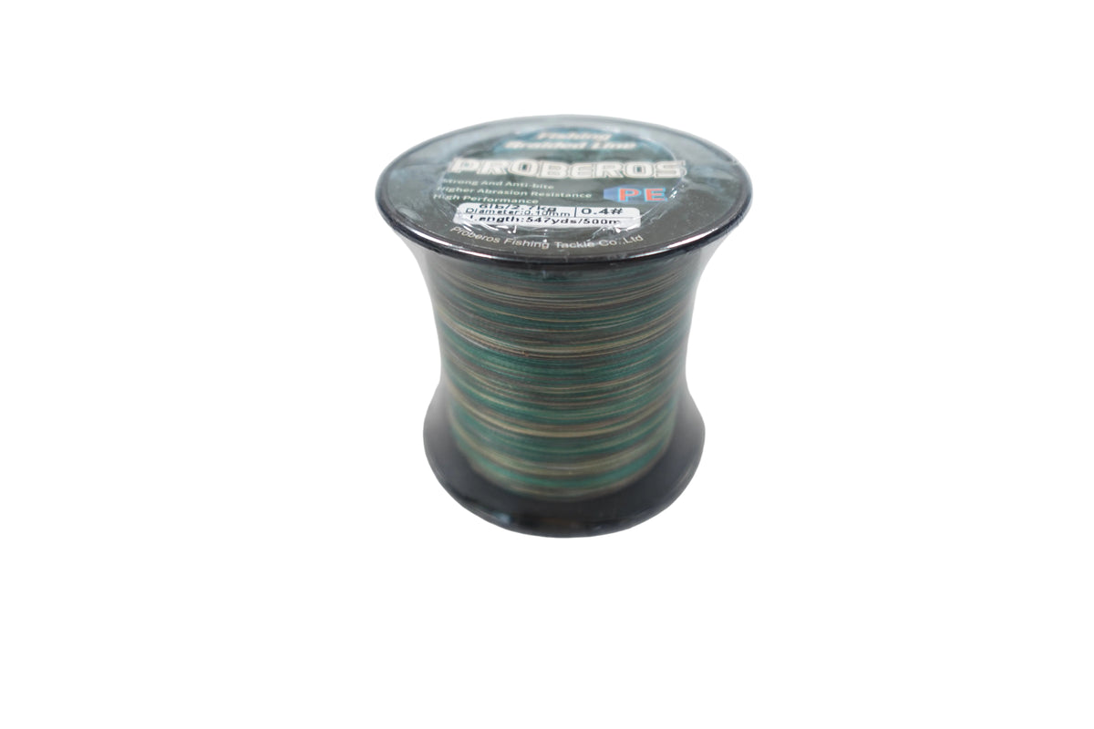 Proberos Camo Braided Fishing Line 6 LB 547 Yards