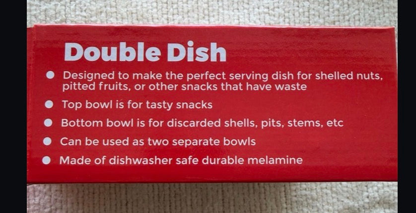 Southern Homewares Double Dish Pedestal Serving Snack Dish