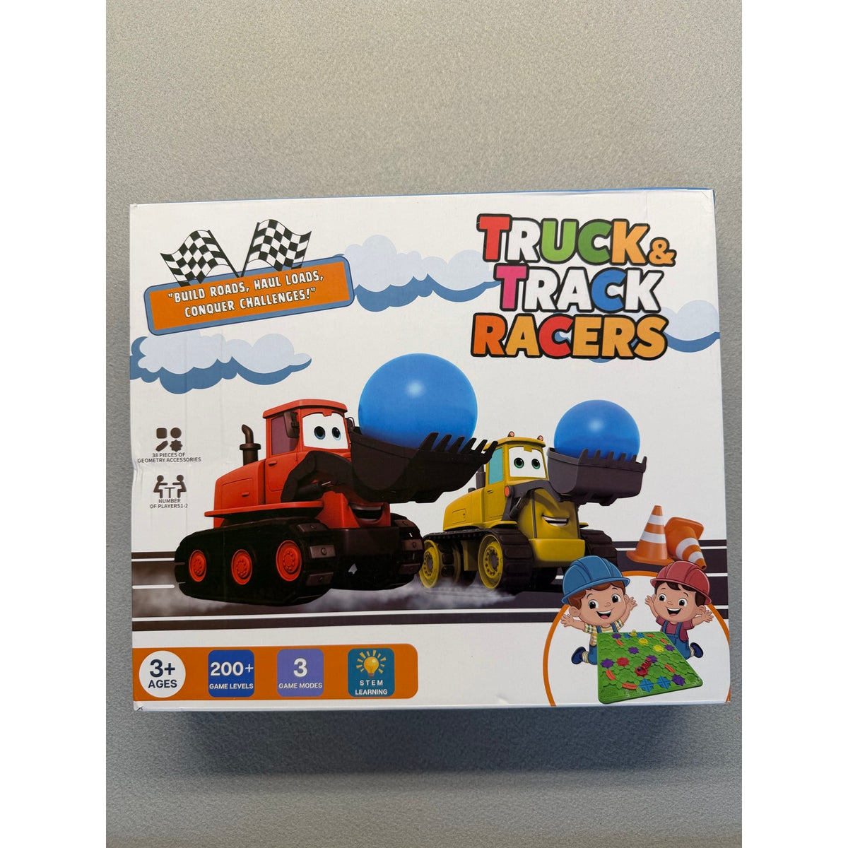Truck & Track Racers STEM Logic Road Builder Board Game Set – Brand New