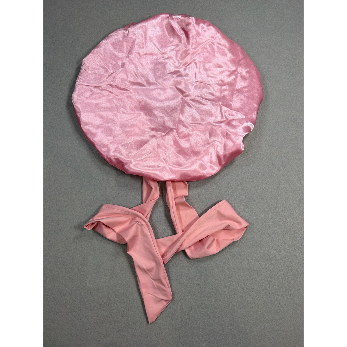Satin Hair Bonnet with Tie Straps - Adjustable for Curly & Textured Hair