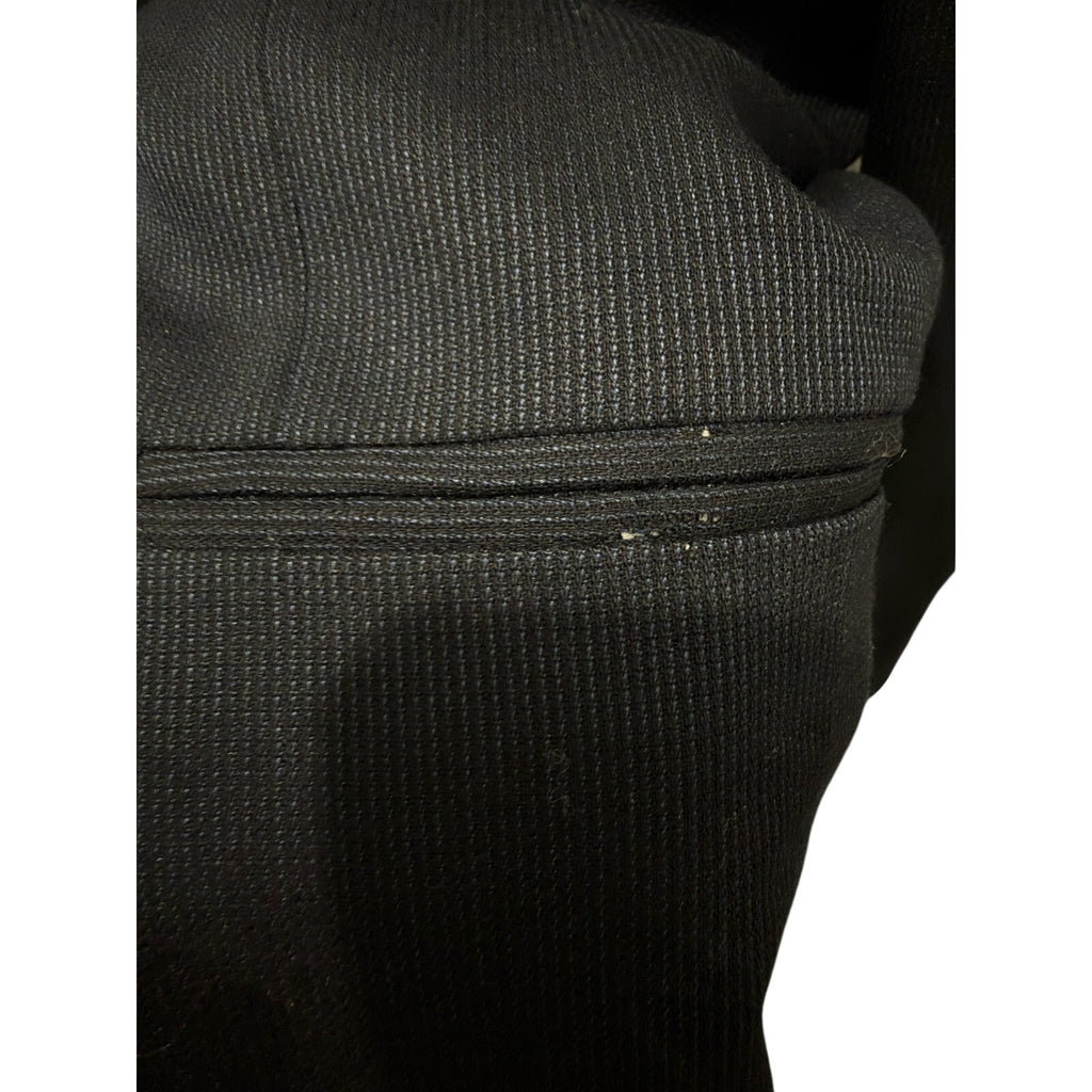 Jones New York Mens Wool Silk Blazer Jacket 4 Button Navy Sharkskin 44XL 46L