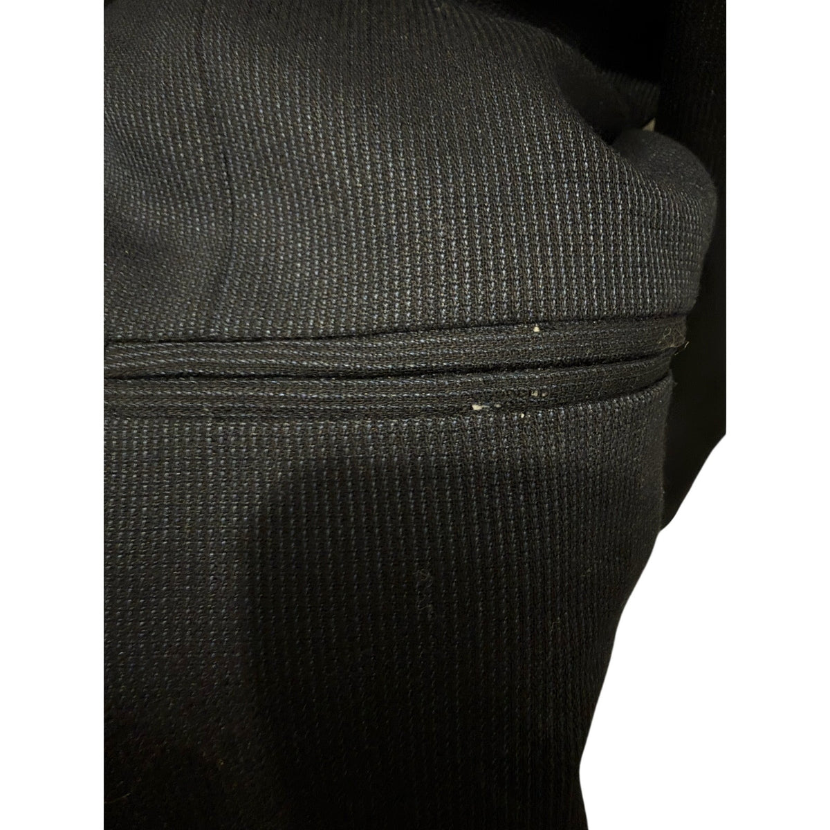 Jones New York Mens Wool Silk Blazer Jacket 4 Button Navy Sharkskin 44XL 46L