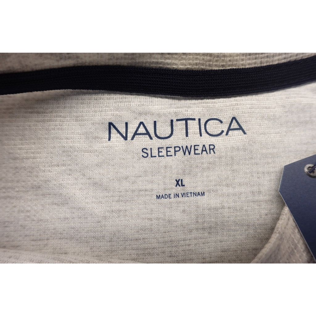NWT Nautica Sleepwear Mens XL Oatmeal Heather Long Sleeve Crewneck Sleep Shirt