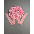 Satin Hair Bonnet with Tie Straps - Adjustable for Curly & Textured Hair