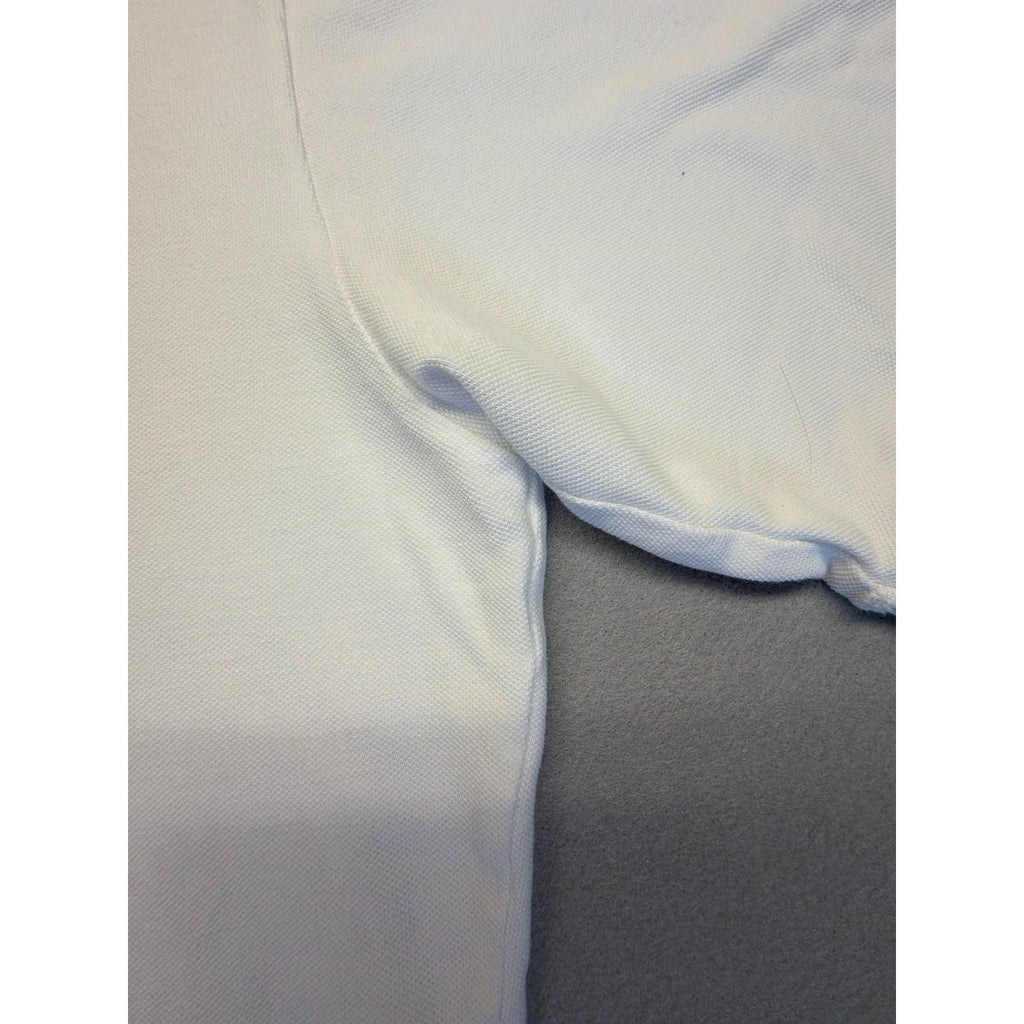 Polo Golf Ralph Lauren White 100% Cotton L White Polo Shirt Navy Logo