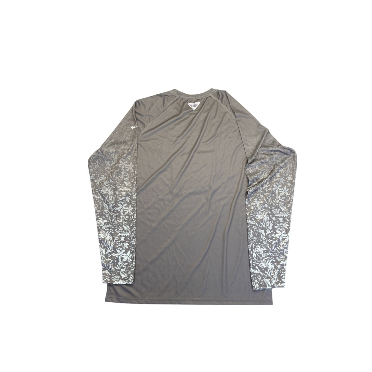 NWT Columbia PFG Super Terminal Tackle Fresh Fade LS Fishing Shirt Mens M Camo Grey